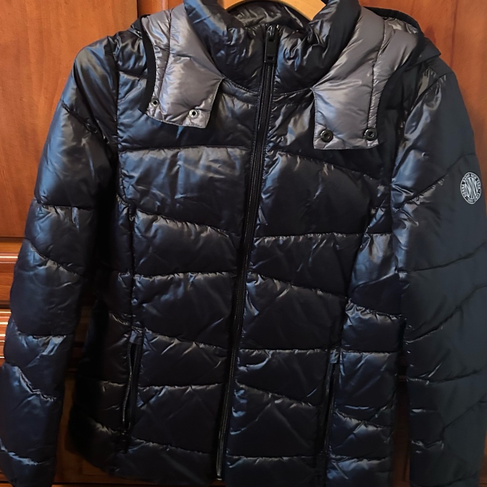 Dkny Women's Packable Puffer Jacket Gray Size Sma… - image 1